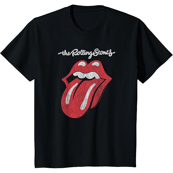 Amazon.com: Rolling Stones Official Script Tongue T-Shirt